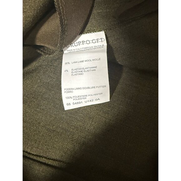 NWT Emanuel Ungaro Paris Green Pleated Pants with Pockets Women's Sz 12 - Picture 6 of 11